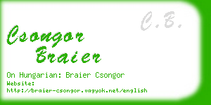 csongor braier business card